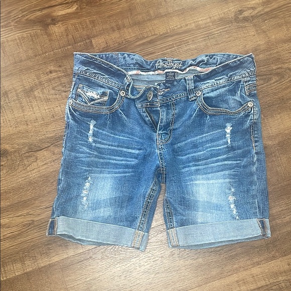 Amethyst Jeans Pants - Amethyst Jeans Blue Denim Shorts